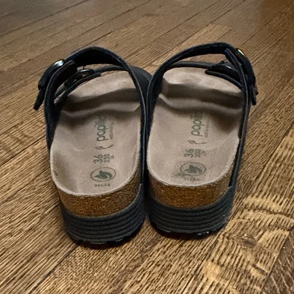 Birkenstock Papillio Platform Arizona Vegan Black Sandals - Picture 3 of 6